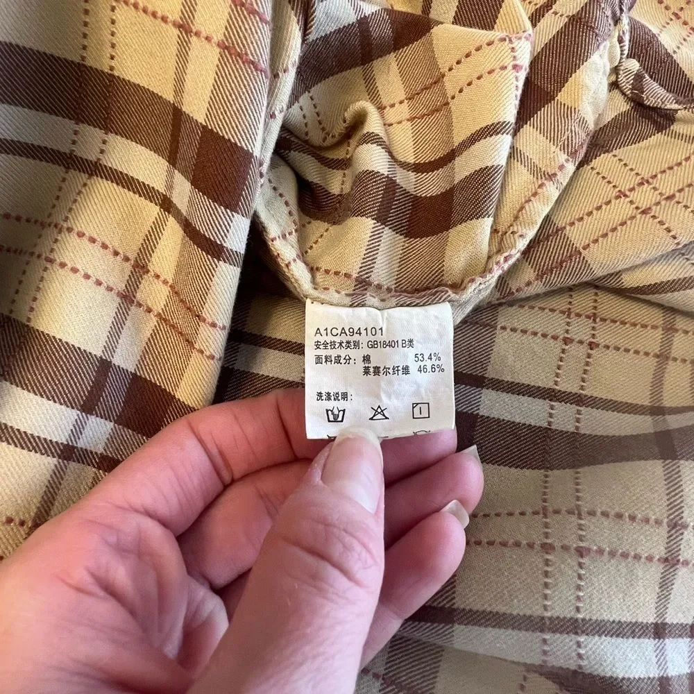 Peacebird Style Grunge Plaid‎ Buttondown Shirt - Picture 7 of 8